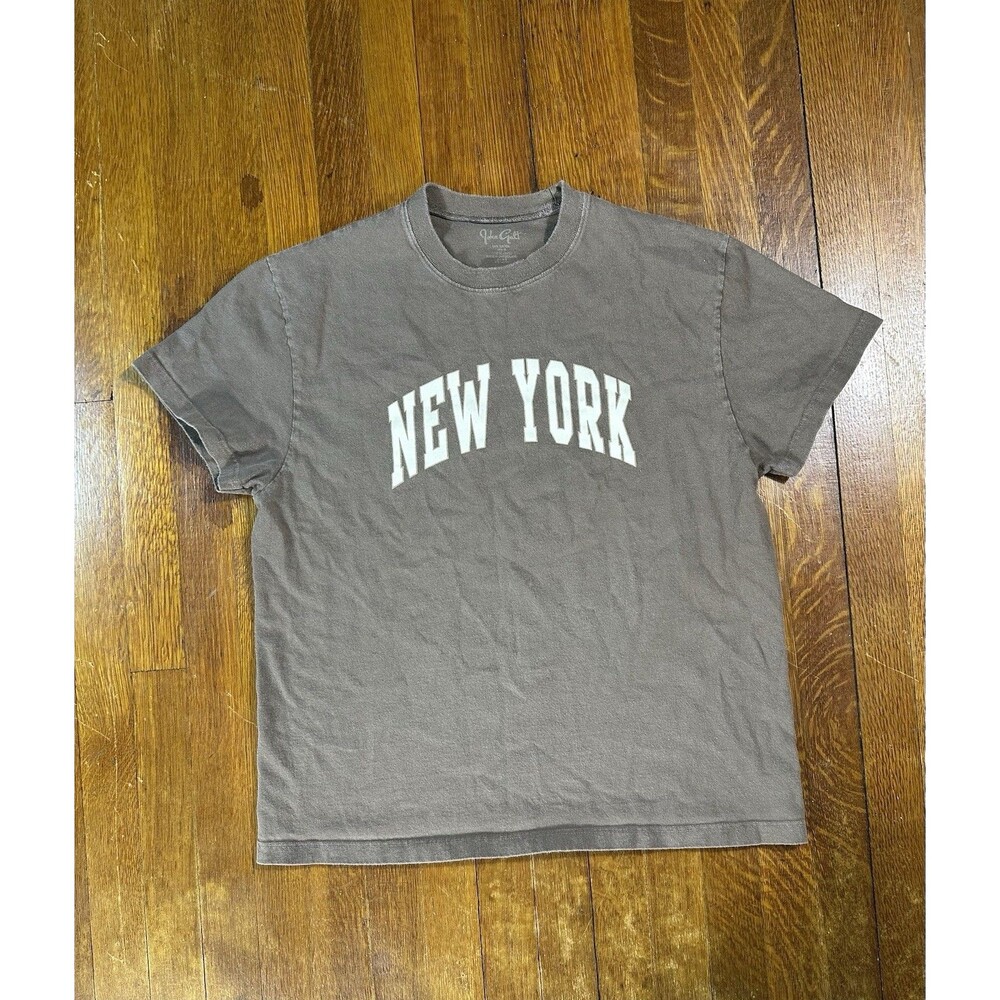 John Galt Brandy Melville “New York” Gray Top T Shirt